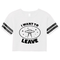 Ufo Flying Planet Scorecard Crop Tee | Artistshot