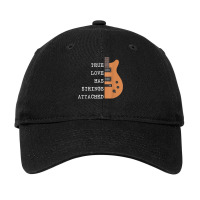 Guitar Player True Love Strings Attached For Guitarist Music T Shirt Adjustable Cap | Artistshot