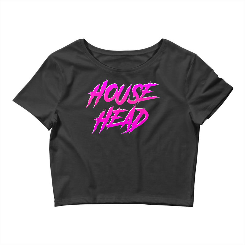 Househead   House Music Edm House Head Dj T Shirt Crop Top by RoyalStore | Artistshot