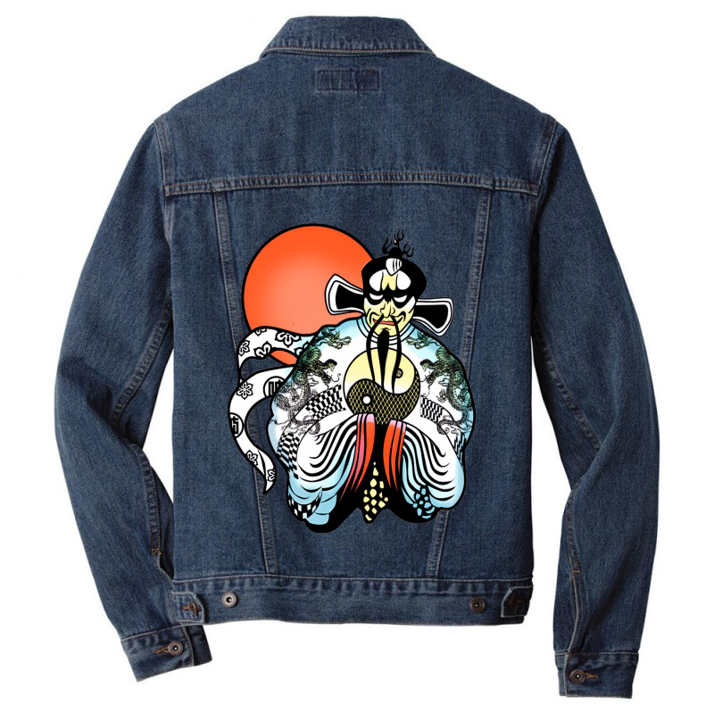 Vintage Retro Golden Trouble Funny Gift Men Denim Jacket | Artistshot