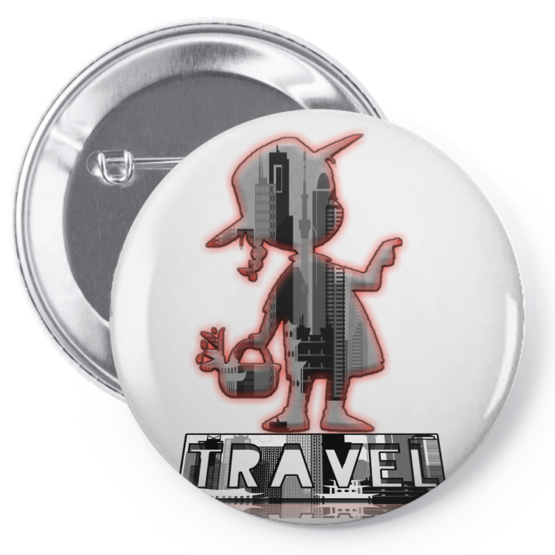 Travel City Pin-back button by fahimcool | Artistshot