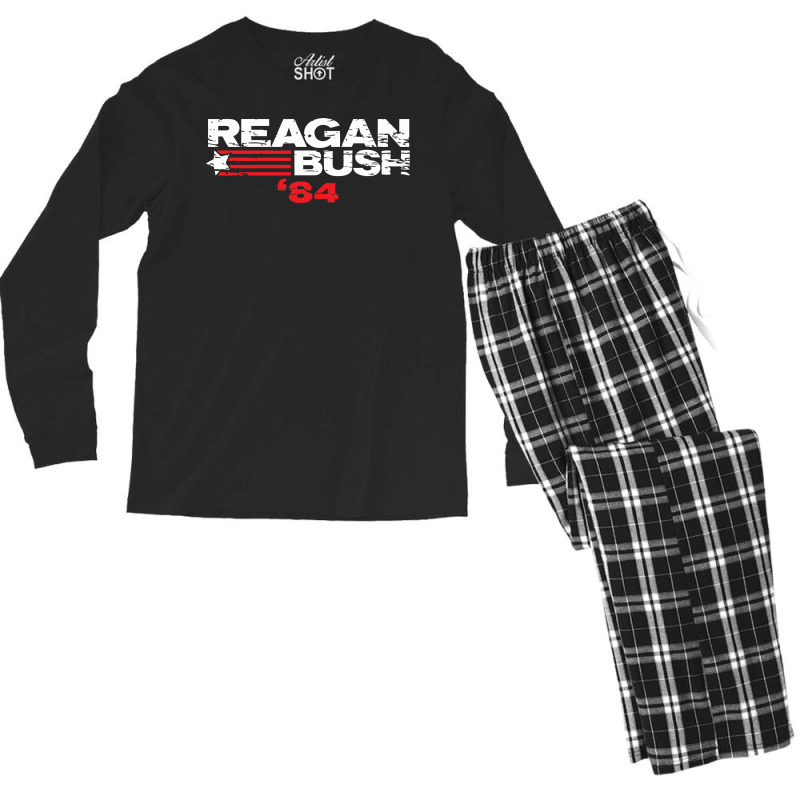 Reagan Bush Men's Long Sleeve Pajama Set | Artistshot