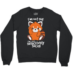 shy red panda Crewneck Sweatshirt | Artistshot