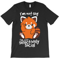 Shy Red Panda T-shirt | Artistshot