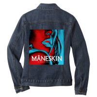 Funny Men Damiano David My Favorite People Ladies Denim Jacket | Artistshot