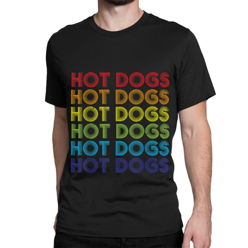 Hot Dog Hotdogs Sausage Frank Frankfurter Wiener Weenie Bun Classic T-shirt by Valentino-Holt | Artistshot