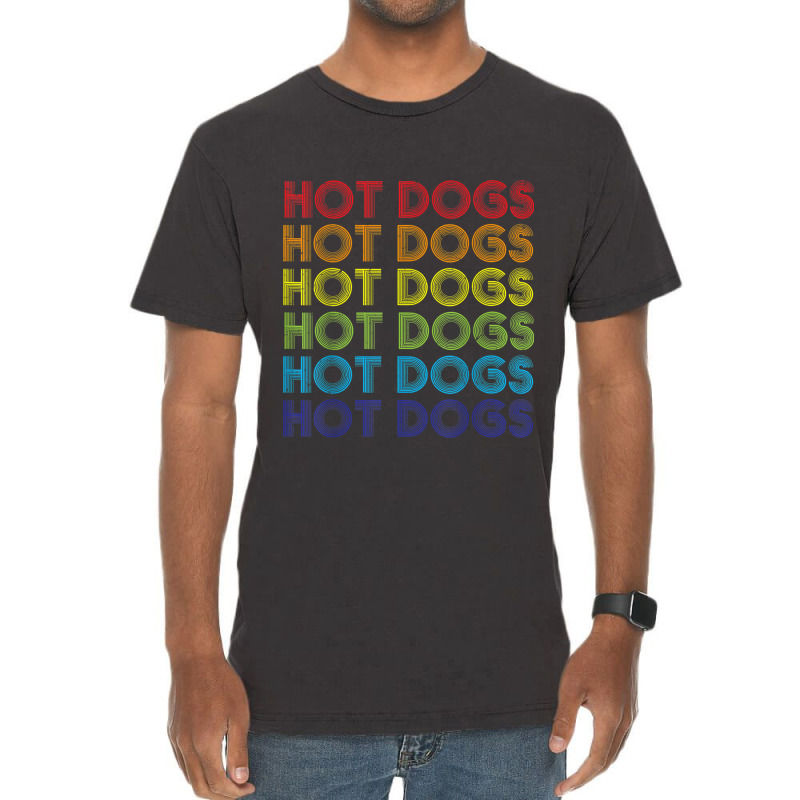 Hot Dog Hotdogs Sausage Frank Frankfurter Wiener Weenie Bun Vintage T-Shirt by Valentino-Holt | Artistshot