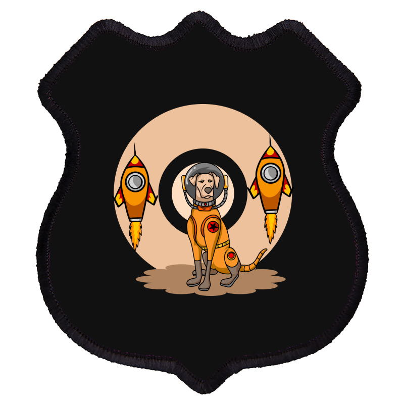 Cool Dog And Rockets Shield Patch | Artistshot