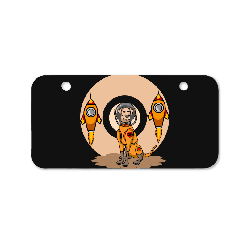 Cool Dog And Rockets Bicycle License Plate | Artistshot