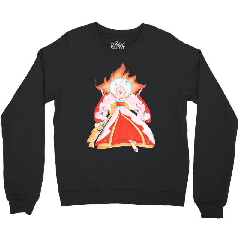 Character Animated Amaterasu Funny Gifts Boys Girls Crewneck Sweatshirt | Artistshot