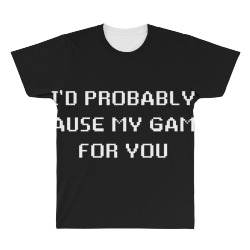 pause game All Over Men's T-shirt | Artistshot