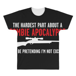 the hardest part about a zombie All Over Men's T-shirt | Artistshot