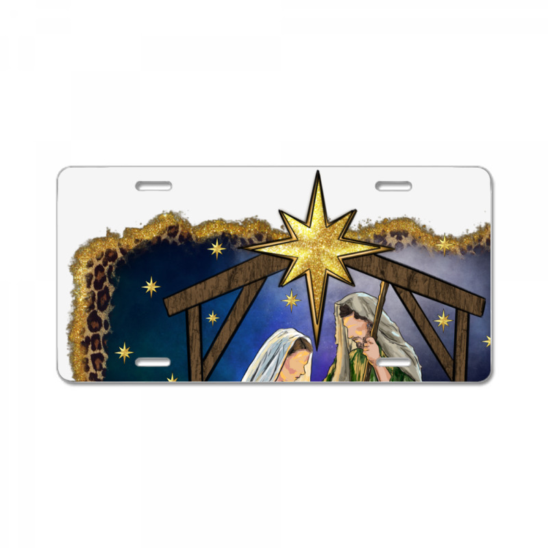 Merry Christmas Holy Family License Plate | Artistshot