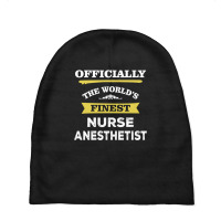 The World's Finest Nurse Anesthetist Baby Beanies | Artistshot