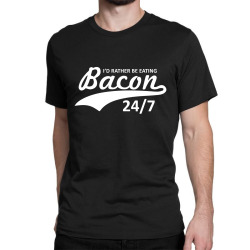 eating bacon Classic T-shirt | Artistshot