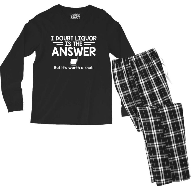 Answer Shot Men's Long Sleeve Pajama Set | Artistshot