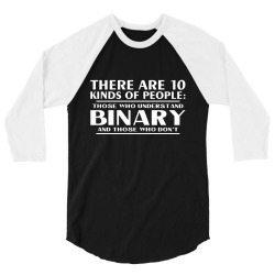 binary 3/4 Sleeve Shirt | Artistshot