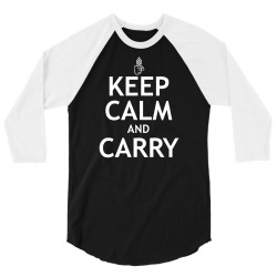 calm carry 3/4 Sleeve Shirt | Artistshot