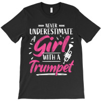 Girl Trumpet Player Saying Woman Trumpeter T-shirt | Artistshot