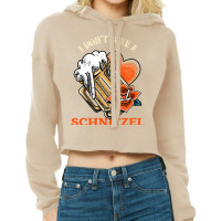 I Don&x27;t Give A Schnitzel Oktoberfest Beer Festival German Classic Cropped Hoodie | Artistshot