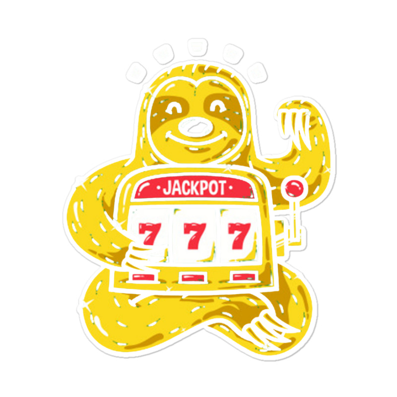 Lucky Sloth Machine Sticker | Artistshot