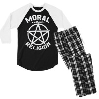 Moral Without Religion Atheist Blackcraft Agnostic T Shirt Men's 3/4 Sleeve Pajama Set | Artistshot