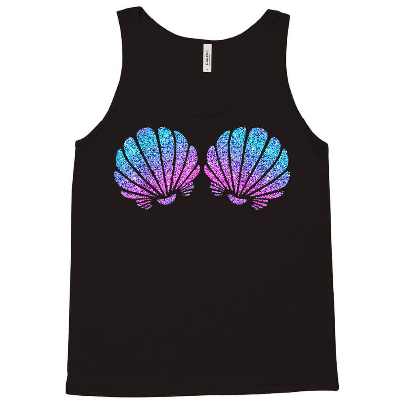 Mermaid Sea Shell Bra Costume Halloween Design T Shirt Tank Top | Artistshot