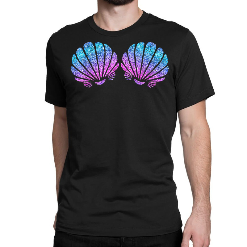 Mermaid Sea Shell Bra Costume Halloween Design T Shirt Classic T-shirt | Artistshot