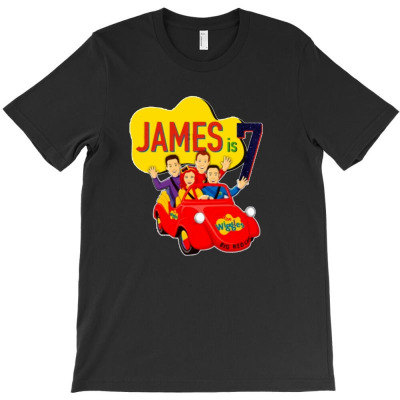 James Is 7 The Wiggles T-shirt Designed By Davian