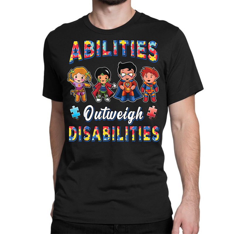 Autism Awareness Shirt Boys Abilities Outweigh Disabilities T Shirt Classic T-shirt by RosalbaIncorvaia | Artistshot