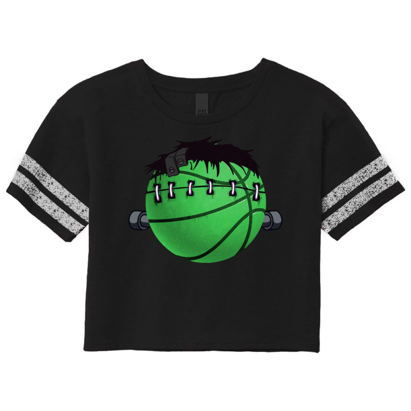 Basketball Halloween T  Shirt Basketball Frankenstein Basketball Lover Scorecard Crop Tee by prefermeaning | Artistshot