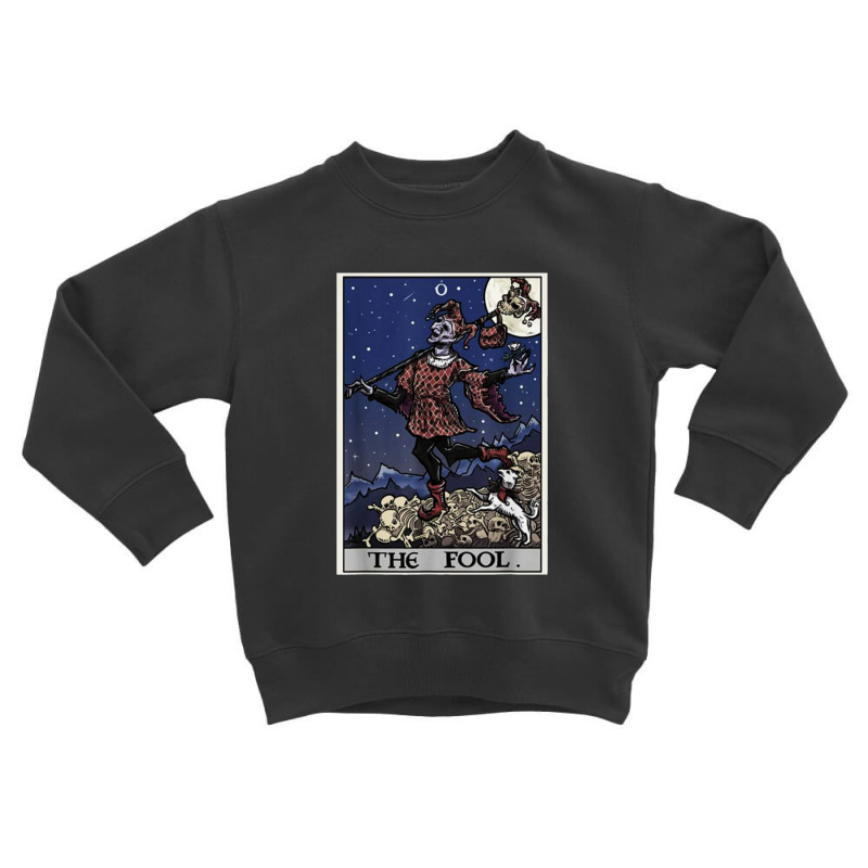 The Fool Tarot Card Halloween Jester Pagan Gothic Toddler Sweatshirt by gulatotal | Artistshot