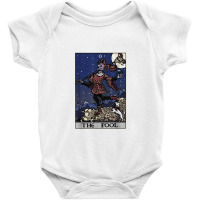 The Fool Tarot Card Halloween Jester Pagan Gothic Baby Bodysuit | Artistshot