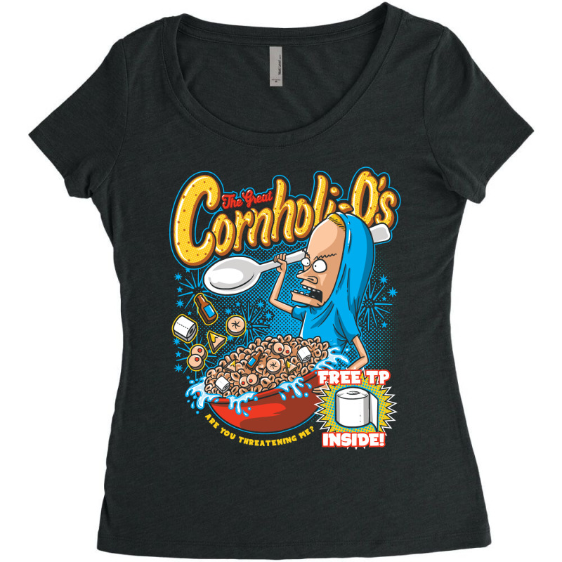 Classic Film  Butthead Video Games Character Women's Triblend Scoop T-shirt by Artist-Calvin | Artistshot