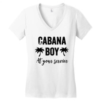 Cabana Boy  At Your Service Women's V-neck T-shirt | Artistshot