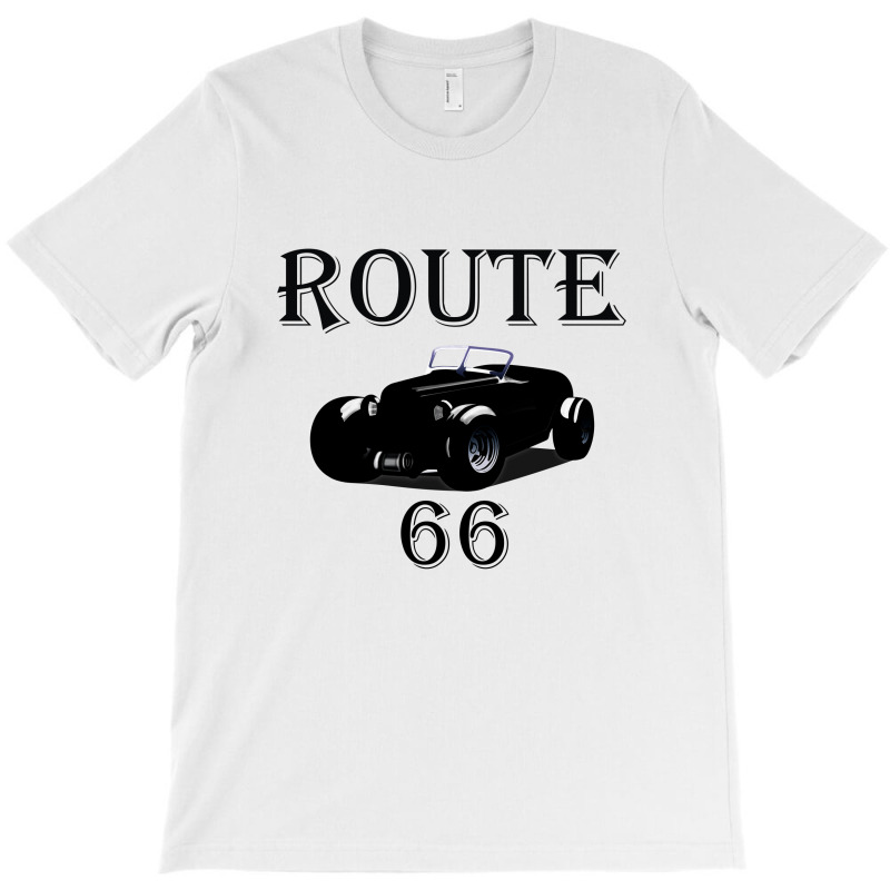 Happines Hot Rod Rute 66 T-shirt | Artistshot