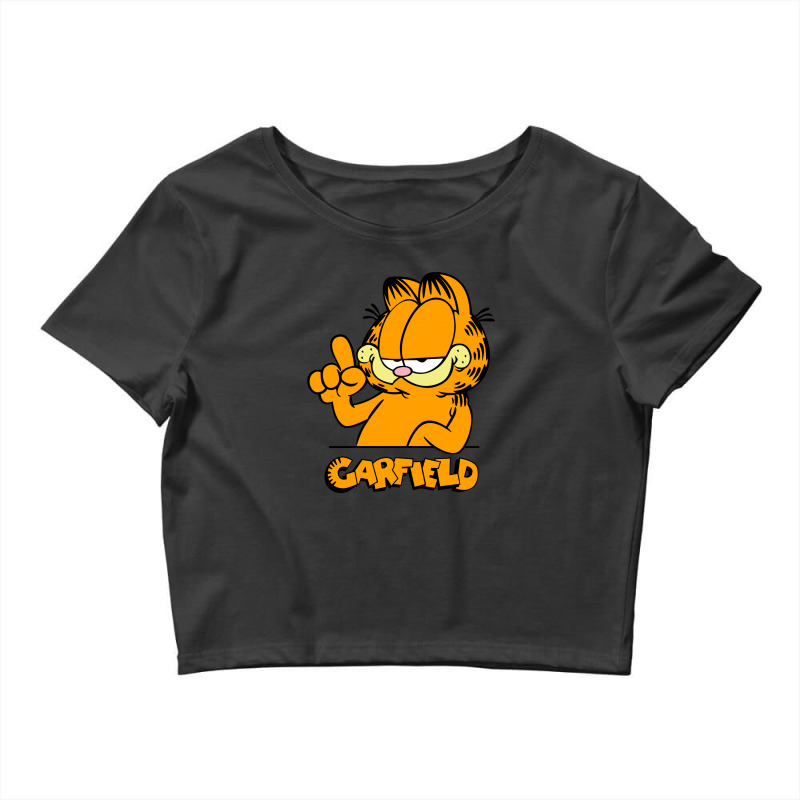 Garfield Funny Crop Top by Saidoki | Artistshot