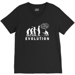 evolution stop walking V-Neck Tee | Artistshot