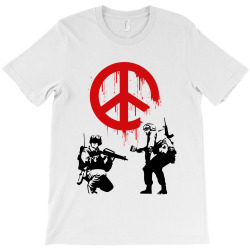 banksy peace T-Shirt | Artistshot
