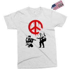 banksy peace Exclusive T-shirt | Artistshot