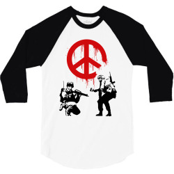 banksy peace 3/4 Sleeve Shirt | Artistshot
