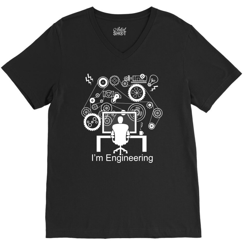 Awesome Engineer V-neck Tee | Artistshot