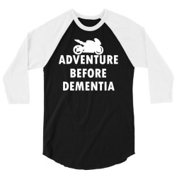 adventure before dementia motorsport 3/4 Sleeve Shirt | Artistshot