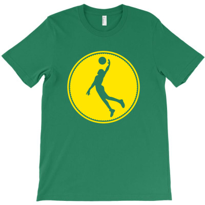Yellow Dunking Basketball Player Silhouette (2) T-shirt Designed By Noer Sidik