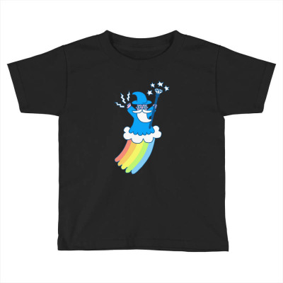 Rainbow Wizzard Toddler T-shirt Designed By Bertaria