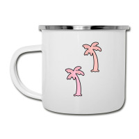 Pink Palm Trees Camper Cup | Artistshot