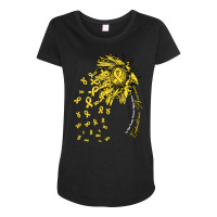 Endometriosis Awareness Survivor T  Shirt Endometriosis Awareness Awar Maternity Scoop Neck T-shirt | Artistshot