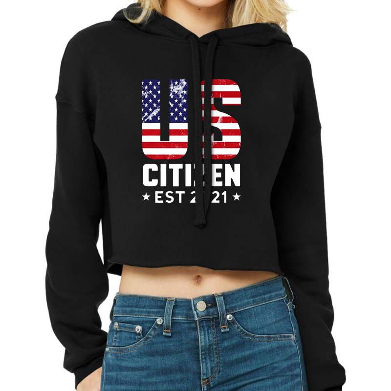 United State Cropped Hoodie by gulatotal | Artistshot