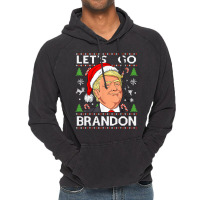 Funny Let's Go Brandon Trump Ugly Christmas Sweater Vintage Vintage Hoodie | Artistshot