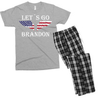 Let´s Go Brandon American Flag Us An.gel Wings Men's T-shirt Pajama Set | Artistshot